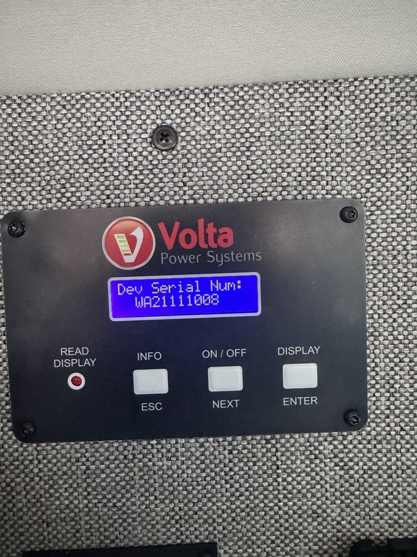 Volta panel: Serial · WA21111008