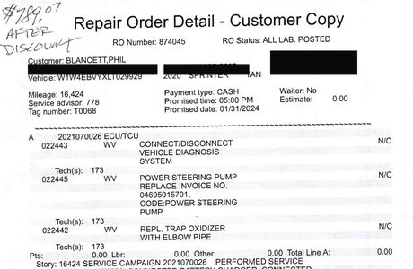 Redacted January 2024 Mercedes repair-order thumbnail from the Storyteller's published file
